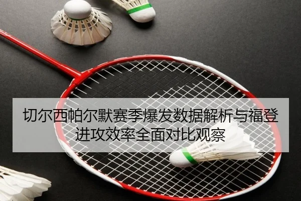 切尔西帕尔默赛季爆发数据解析与福登进攻效率全面对比观察